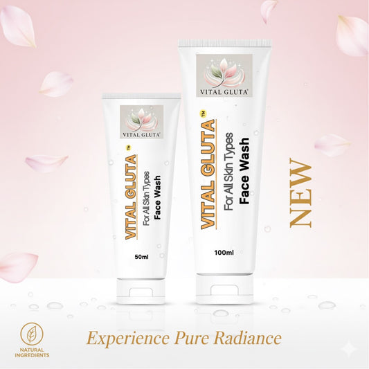 New Vital gluta face wash 100ml tube